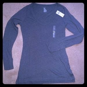 Women's long sleeve GAP shirt Blue Sz Medium